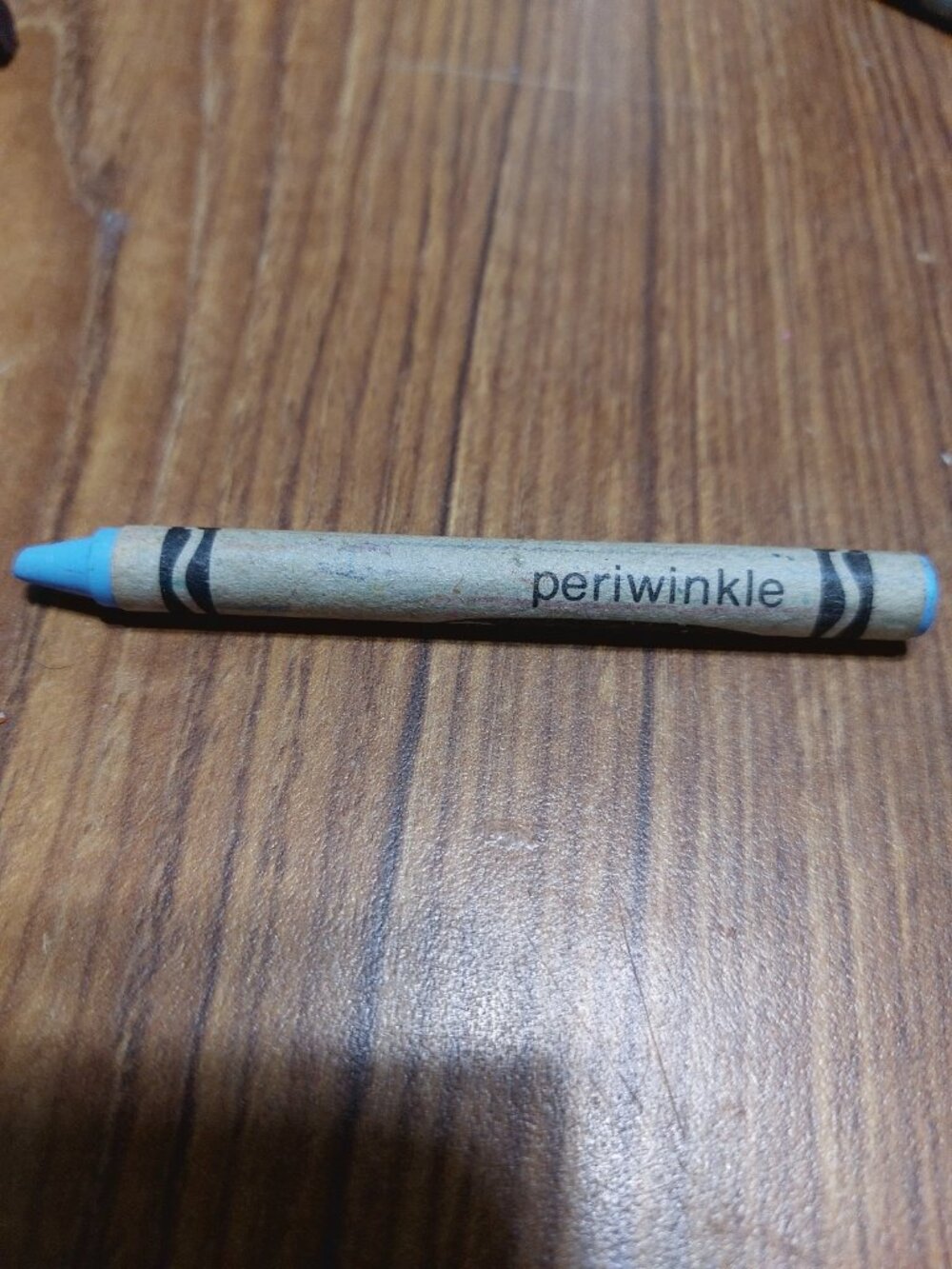 Periwinkle Crayola Crayon Binney & Smith Vintage Retired Discontinued RARE Color